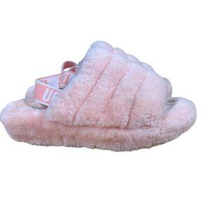 UGG K Fluff Yeah Slides Women's Size 9 in Pink - Excellent Preloved Condition!